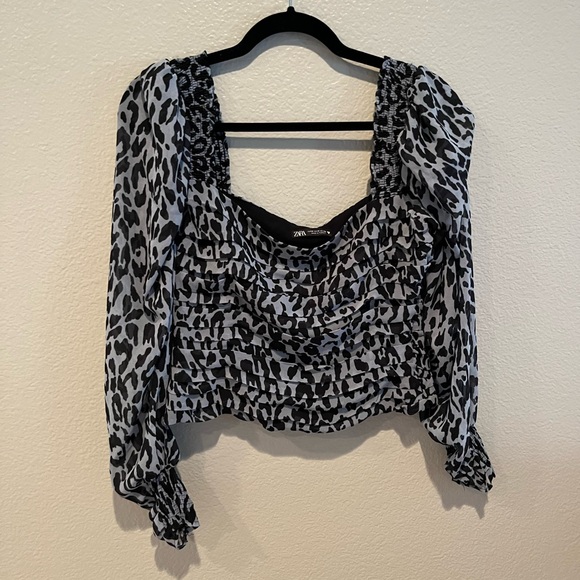 Cropped Zara Cheetah print top 🐆 - Picture 5 of 5